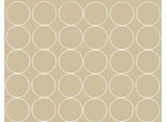 Adesivi Rotondi, Diametro 7 Cm, 30 Pezzi, Beige Lucido