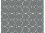 Adesivi Rotondi, Diametro 7 Cm, 30 Pezzi, Grigio Lucido