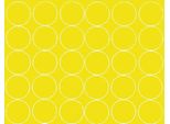 Adesivi Rotondi, Diametro 7 Cm, 30 Pezzi, Giallo Brillante