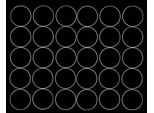 Adesivi Rotondi, Diametro 8 Cm, 30 Pezzi, Nero Lucido