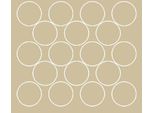 Adesivi Circolari, Diametro 10 Cm, 18 Pezzi, Beige Opaco