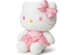 Grande Gatto Mascotte 50 Cm - Abito Rosa E Fiocchetto - Peluche