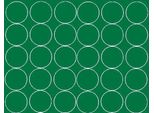 Adesivi Rotondi, Diametro 7 Cm, 30 Pezzi, Verde Brillante