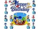 Decorazione Per Torte Sonic Sonic Decorazione Cupcakes Muffins Decorazione Per Compleanni