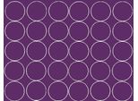 Adesivi Rotondi, Diametro 7 Cm, 30 Pezzi, Viola Lucido