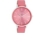 Quarzuhr OOZOO, rosa, Armbanduhren, Damen, Quarzuhr, Armbanduhr, Damenuhr, Lederarmband