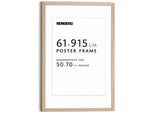Bilderrahmen REINDERS Bilderrahmen Poster 61x91,5 oder 50x70, buche, B:64,5cm H:95cm T:2cm, Bilderrahmen, Bilderrahmen, Wohnzimmer - Buche - MDF - 64,5x95 cm