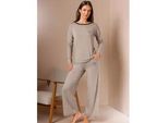 Hausanzug CREATION L PREMIUM, Damen, Gr. 22/23, beige (sesam), 95% Modal, 5% Elasthan, Homewear-Sets Hausanzug