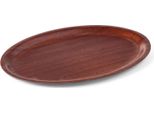 Vassoio Da Portata Hendi In Legno, Ovale, Mogano, 230X160 Mm