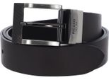 Picard Pelle Cintura Belt Leather Belt W110 Cafe Marrone Scuro Nero