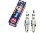 Set Di Candele Ngk 2X DCPR8EIX Candela All'iridio Con Soppressione Delle Interferenze, Filettatura Lunga 19,0 Mm Ø 12,0 Mm Esagono 16,0 Mm, Distanza Tra Gli Elettrodi 0,85 Mm, Potere Calorifico 8, 6546