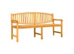 Syfax™ Panca Da Giardino 179,5X60X90 Cm In Legno Massello Di Teak