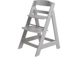 Hochstuhl ROBA Treppenhochstuhl Sit up III, taupe, Kinder, Gr. B/H/T: 45cm x 80cm x 54cm, grau (taupe), Stühle Hochstuhl, aus Holz