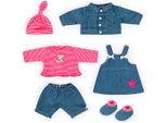 Puppenkleidung BAYER Hose/Jacke 42- 46 cm, blau (blau, pink), Puppenkleidung, Baby, Puppenkleidung