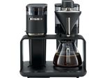 MELITTA Kaffeemaschine mit Mahlwerk EPOS 1024-04, silber (schwarz, silber), 1 l, 8, Kaffeemaschinen, Schwarz/Gold, 360rotierender Wasserauslauf, Kaffeemaschine mit Mahlwerk