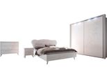 Schlafzimmer-Set HOME AFFAIRE Tivoli, weiß, B/H: 180cm x 200cm, Schlafzimmermöbel-Sets, Schlafzimmer-Set