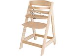 Hochstuhl ROBA Treppenhochstuhl Sit up III, natur, Kinder, Gr. B/H/T: 45cm x 80cm x 54cm, beige (natur), Stühle Hochstuhl, aus Holz