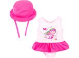 Puppenkleidung BAYER Badeanzug 38-42 cm, pink (pink, rosa), Puppenkleidung, Baby, Puppenkleidung