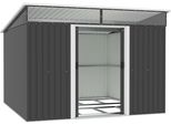 Gerätehaus KONIFERA Salamanca, grau (anthrazit, beige), Metall, Gerätehäuser, Gerätehaus, Topseller