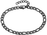 Armband Schmuck Geschenk Armschmuck Edelstahl, schwarz, ANISTON JEWELRY & WATCHES, Armbänder, Damen, 22cm, Edelstahl, Armband