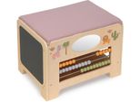 Spielcenter MUSTERKIND Motorik-Center Abelia, Safari, beige (natur, rosa), Motorikspielzeug, BabyB:42cm H:32cm T:32cm, Holz, Spielcenter, aus Holz, B:42cm H:32cm T:32cm