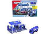 Spiel-Gebäude MAJORETTE Petrol Station Aral, blau, Fahrzeug-Spielwelten, KinderB:28,3cm H:10,5cm T:17,5cm, Kunststoff, Metall, Spiel-Gebäude, inklusive 1 Fahrzeug, B:28,3cm H:10,5cm T:17,5cm