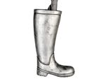 Schirmständer CASABLANCA BY GILDE Regenschirmständer Stiefel, silber, silber (silberfarben), B:26cm H:45cm T:11cm, Keramik, Regenschirmständer, Schirmständer, für Regenschirme, Höhe 45 cm, Gummistiefel-Form, aus Keramik