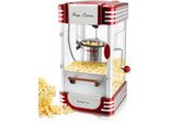 EMERIO Popcornmaschine POM-120650, bunt (rot, silberfarben), B:28cm H:45cm T:24cm, Popcornmaschinen, Popcornmaschine