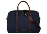Aktentasche BUGATTI MARO, Gr. B/H/T: 38cm x 28cm x 7cm onesize, dunkelblau, Kunstfaser, unifarben, Taschen Aktentasche