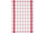 Geschirrtuch STUCO karo, rot (rot, weiß), B:50cm L:70cm, 100% Baumwolle, Geschirrtücher, Geschirrtuch