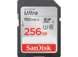 SANDISK Speicherkarte Ultra SDXC, schwarz, 256 GB, Speicherkarten, Speicherkarte