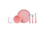 Kindergeschirr-Set MEPAL Kindergeschirr Mio 6er Set, pink (deep pink), Geschirr-Sets, Kindergeschirr-Set