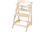 Hochstuhl ROBA Sit Up Flex, Kinder, Gr. B/H/T: 45cm x 80cm x 54cm, beige (natur), Stühle Hochstuhl, aus Holz