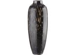 Bodenvase GILDE Vase Afrika, braun, B:23cm H:61,5cm T:23cm, Glas, Vasen, Bodenvase