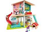 Puppenhaus HAPE Interaktives Puppenhaus, bunt, Puppenhäuser, KinderB:60cm H:47cm T:30cm, Holz, Kunststoff, Polyester, Puppenhaus, B:60cm H:47cm T:30cm