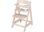 Hochstuhl ROBA Sit Up Flex, Kinder, Gr. B/H/T: 45cm x 80cm x 54cm, beige (stone washed), Stühle Hochstuhl, aus Holz
