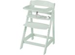 Hochstuhl ROBA Sit Up Flex, Kinder, Gr. B/H/T: 45cm x 80cm x 54cm, grün (mint), Stühle Hochstuhl, aus Holz