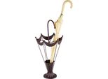 Schirmständer AMBIENTE HAUS Antik III, braun, B:30cm H:70cm T:30cm, Metall, Regenschirmständer, Schirmständer