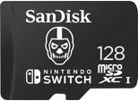 SANDISK Speicherkarte microSDXC Extreme 128GB Fortnite Edition, Skull Trooper, schwarz (schwarz, weiß), 128 GB, Speicherkarten, Speicherkarte
