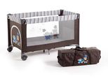 Baby-Reisebett CHIC4BABY Luxus, terranova, Baby, Gr. Liegefläche B/L: 60cm x 120cm, kein Härtegrad, braun (terranova), Stahl, Babybetten Baby-Reisebett