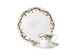 Geschirr-Set HUTSCHENREUTHER Geschirr-Set Nora Christmas 3er Set bunt, bunt, 3 tlg., Porzellan, Geschirr-Sets, Geschirr-Set
