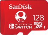 SANDISK Speicherkarte microSDXC für Nintendo Switch 128GB, rot, 128 GB, Speicherkarten, U3/UHS-I/Cl.10/R100/W90, Speicherkarte