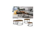 Vicco Couchtisch Montreal Holz Marmor-Optik 77 X 40 Cm Wohnzimmertisch 2Er-Set