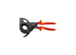Knipex 95 36 280 Kabelschneider (Ratschenprinzip) Isoliert Mit Mehrkomponenten-HüLlen, Vde-GeprüFt Schwarz Atramentiert 280 Mm)