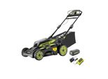 Ryobi RY36LMMX51-140 Tosaerba Senza Spazzole, Batteria, 36 V, 51 Cm, Senza Sacco, 4,0 Ah