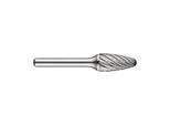 Fresa Rbf Ø 9,6 Lunghezza Testa 19 Mm Gambo Ø 6 Dentatura In Metallo Duro Per Acciaio