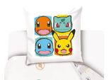Carbotex Cotone Biancheria Da Letto 140X200 PokéMon Colore Bianco Federa 70X90 C24