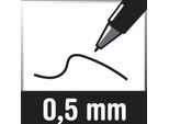 Portapenna Pilot V-Pen Silver, Larghezza Pennino: 0,4 Mm, Nero
