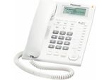 Panasonic KX-TS880 Telefono Fisso Bianco Con Vivavoce, Display Lcd E Id Chiamate