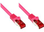 Good Connections Rns - Cavo Patch - RJ-45 (M) Bis RJ-45 (M) - 25 M - Sftp, Pimf - Cat 6 - Formattato, Ohne Haken - Magent